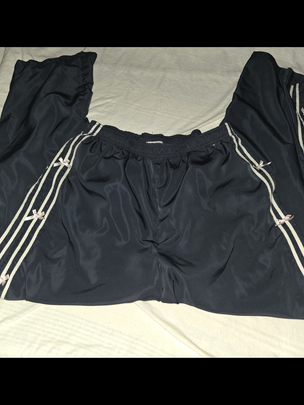Womens Track Pants With Bows XL